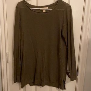Michael kors long sleeve olive green
